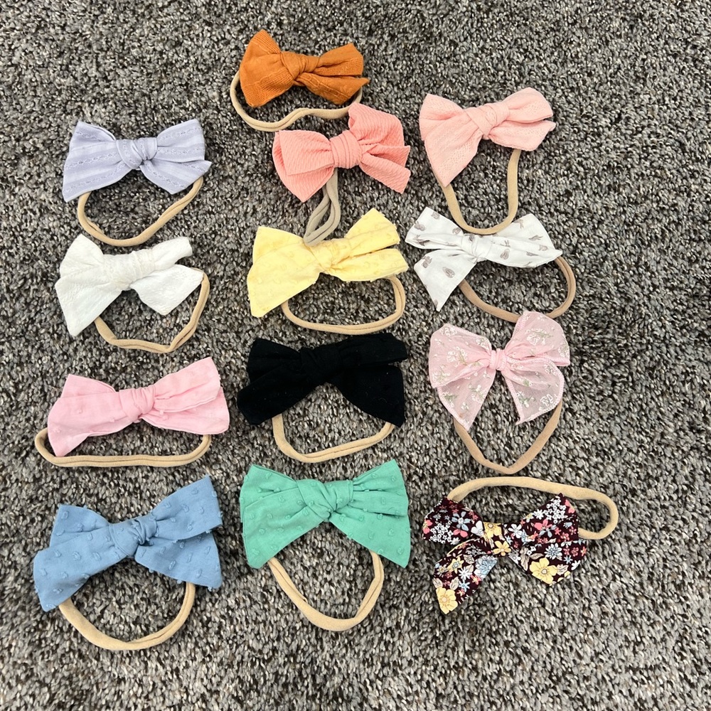 Baby girl nylon headbands/bows